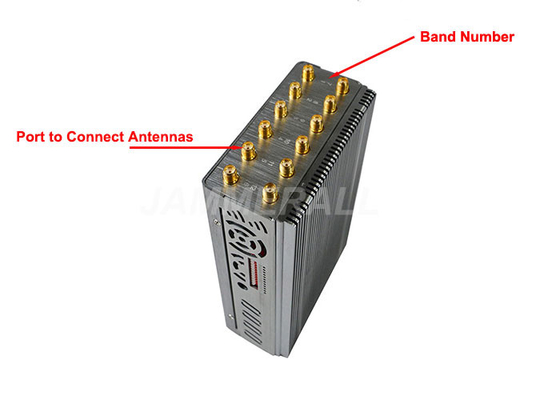 Thiết bị gây nhiễu tín hiệu không dây di động 12 băng tần cho WiFi / GPS / LOJACK / 3G gây nhiễu