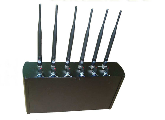 Máy tính để bàn có thể điều chỉnh 6 Anten Điện thoại di động Tín hiệu ức chế GPS L1 WiFi 2.4G Blocker