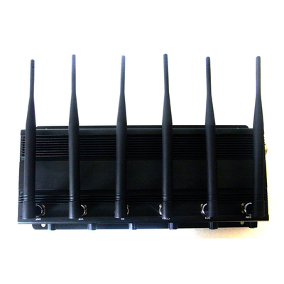Bộ chặn tín hiệu điện thoại di động có thể điều chỉnh Jammer 6 Anten CDMA GSM DCS PCS Loại